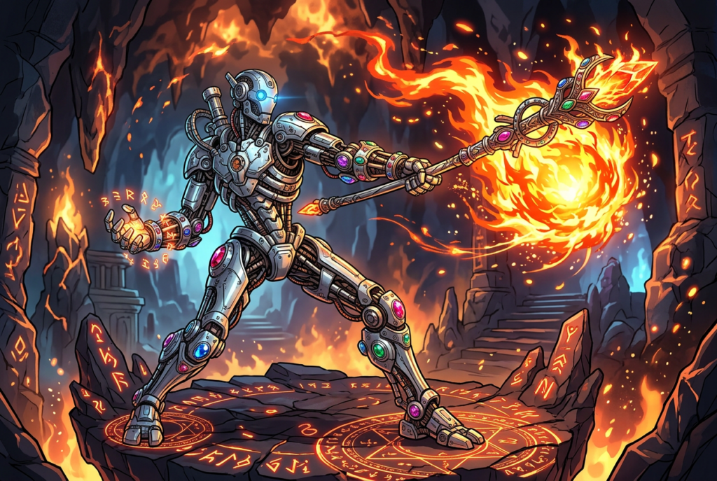 轻钢魔像拥有良好的魔法适性 自主魔像拥有良好的魔法适性